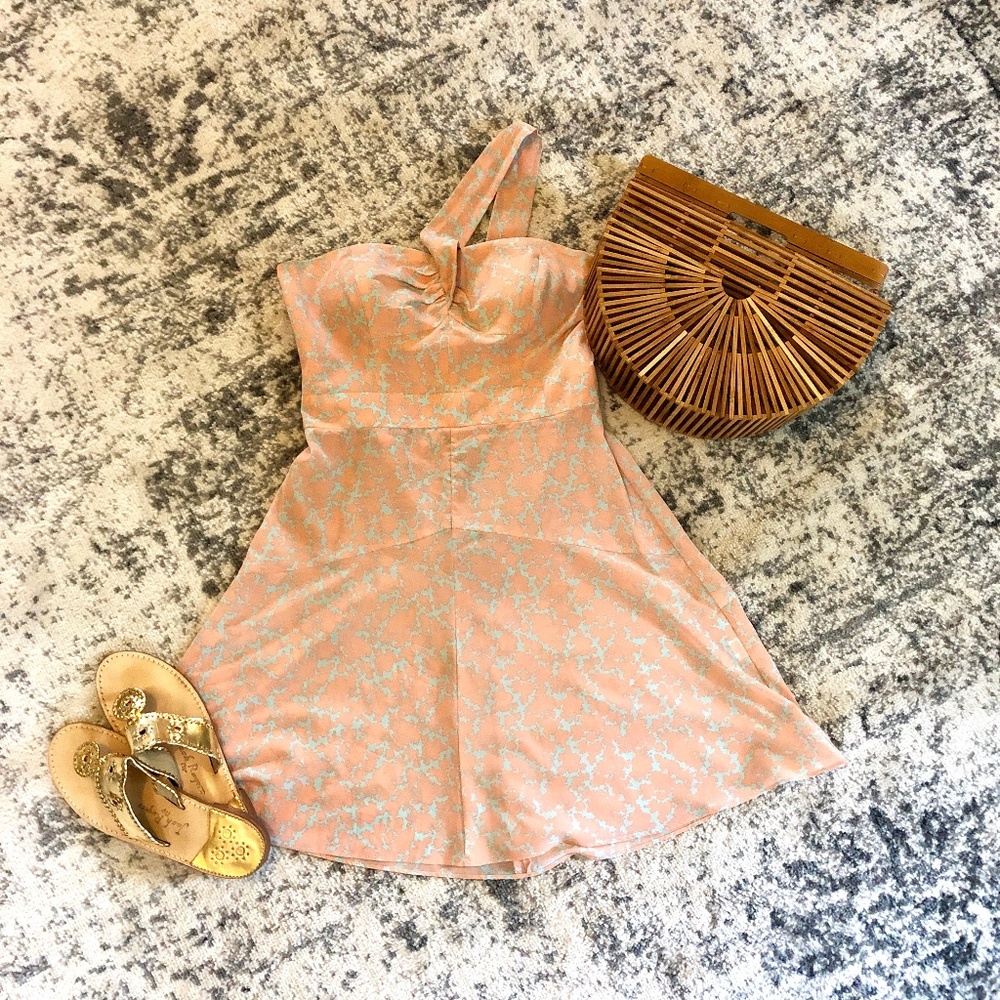 WAYF One Shoulder A-Line Dress